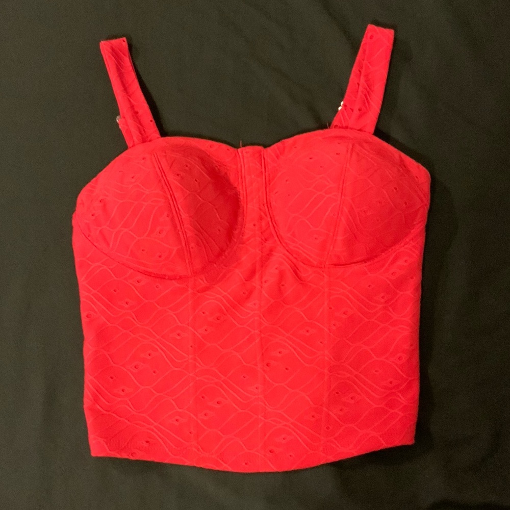 Red tank top